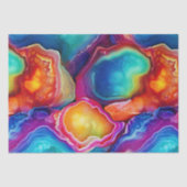 Rainbow Agate | Vibrant Abstract Stone Pattern 薄葉紙 (正面)