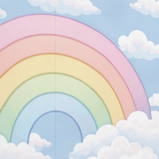 Rainbow and Clouds Nursery 壁紙 (縫い目)