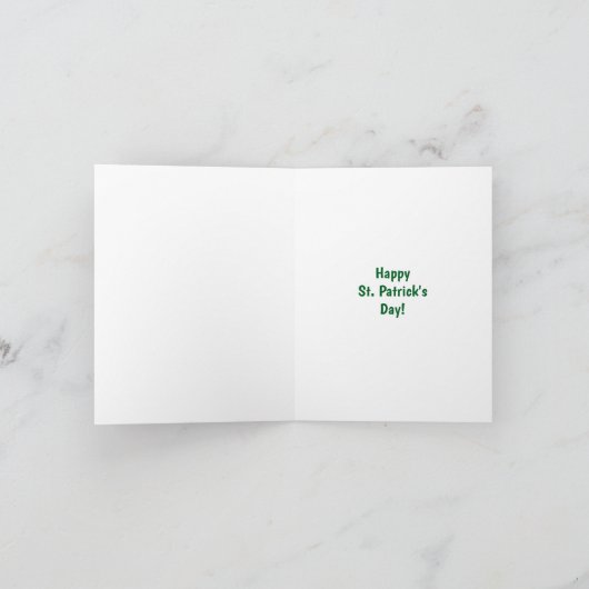 Rainbow and Pot of Gold St. Patrick's Day Card カード (内部)