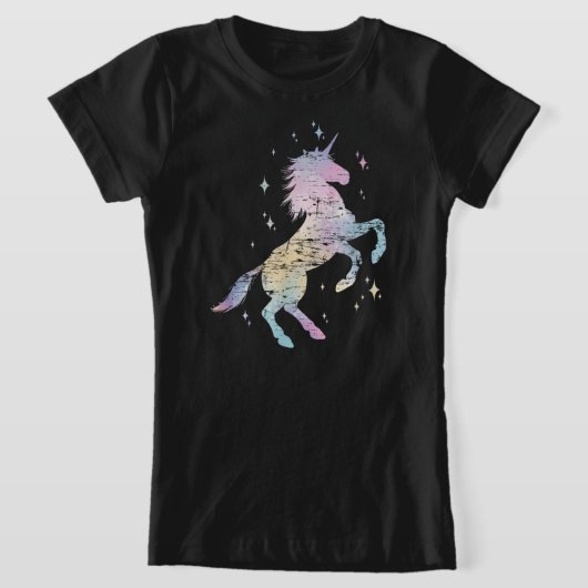 Rainbow Animal Fairy Unicorn Lover Girls Gift  Tシャツ (レイダウン)