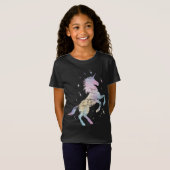 Rainbow Animal Fairy Unicorn Lover Girls Gift  Tシャツ (正面フル)