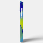 Rainbow Art 3D抽象芸術（黄色の紫の緑） Case-Mate iPhoneケース (裏面 / 左)