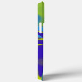 Rainbow Art 3D抽象芸術（黄色の紫の緑） Case-Mate iPhoneケース (裏面 / 右)