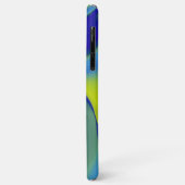 Rainbow Art 3D抽象芸術（黄色の紫の緑） Case-Mate iPhoneケース (裏面/左)