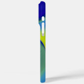 Rainbow Art 3D抽象芸術(黄色の紫の緑) Case-Mate iPhoneケース (裏面 / 左)