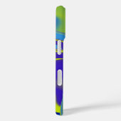 Rainbow Art 3D抽象芸術(黄色の紫の緑) Case-Mate iPhoneケース (裏面 / 右)
