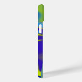 Rainbow Art 3D抽象芸術(黄色の紫の緑) Case-Mate iPhoneケース (裏面 / 右)