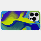 Rainbow Art 3D抽象芸術（黄色の紫の緑） Case-Mate iPhoneケース (裏面 (横))