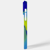 Rainbow Art 3D抽象芸術（黄色の紫の緑） Case-Mate iPhoneケース (裏面 / 左)