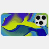 Rainbow Art 3D抽象芸術(黄色の紫の緑) Case-Mate iPhoneケース (裏面 (横))