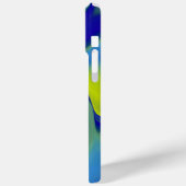 Rainbow Art 3D抽象芸術(黄色の紫の緑) Case-Mate iPhoneケース (裏面 / 左)