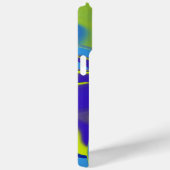 Rainbow Art 3D抽象芸術(黄色の紫の緑) Case-Mate iPhoneケース (裏面 / 右)