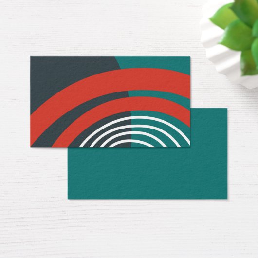 Rainbow art, blue red white line art (デスク)