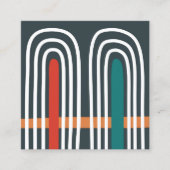 Rainbow art boho design スクエア名刺 (正面)