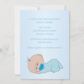 Rainbow Baby Boy Baby Shower 招待状 (裏面)