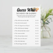 Rainbow Baby Shower Guess Who Activity Game 招待状 (スタンド正面)