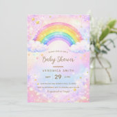 Rainbow Baby Shower Invitation  招待状 (スタンド正面)