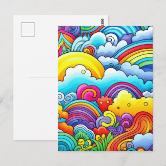 Rainbow backgrounds ポストカード