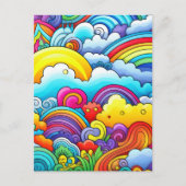 Rainbow backgrounds ポストカード (正面)