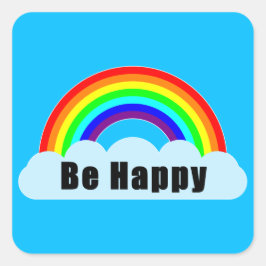 RAINBOW - Be Happy スクエアシール