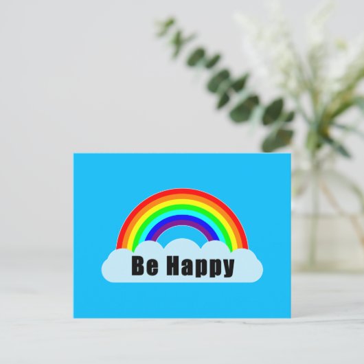RAINBOW - Be Happy ポストカード (スタンド正面)