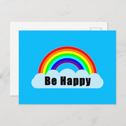 RAINBOW - Be Happy ポストカード (正面/裏面)