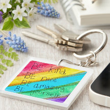 Rainbow BE Kind BE Yourself 励ましの言葉
