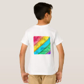 Rainbow BE Kind BE Yourself 励ましの言葉 Tシャツ (裏面フル)