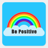 RAINBOW - Be Posive スクエアシール (正面)