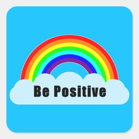 RAINBOW - Be Posive スクエアシール (正面)