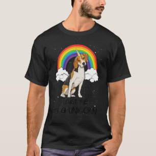 Rainbow Beagle Trust私はユニコーン犬 Tシャツ