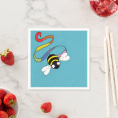 Rainbow Bee Cocktail Napkins スタンダードカクテルナプキン (インサイチュ)