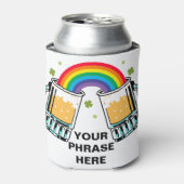 RAINBOW BEER CUSTOMIZABLE自分の名前/フレーズを追加 缶クーラー (缶正面)