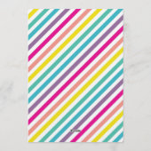 Rainbow Bicycle Birthday Party 招待状 (裏面)