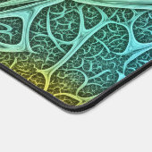 Rainbow Bio-Organic Fractal Neural Network デスクマット (コーナー)