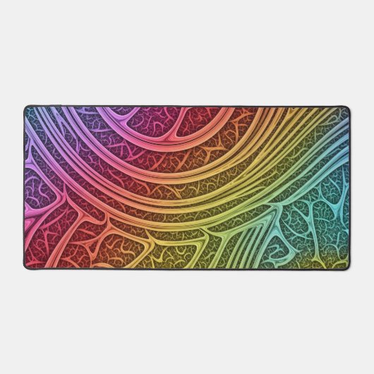 Rainbow Bio-Organic Fractal Neural Network デスクマット (正面)