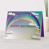 Rainbow Birthday Card カード (正面)