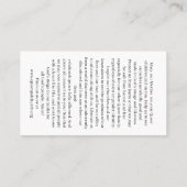 Rainbow Black Madonna Holy Card 名刺 (裏面)