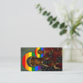 Rainbow Black Madonna Holy Card 名刺 (スタンド正面)