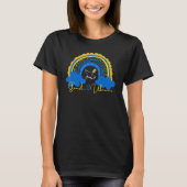 Rainbow Blue Yellow Stand With Ukra.ine Dove Peace Tシャツ (正面)