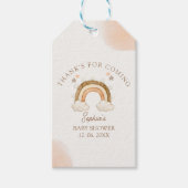 Rainbow Boho Baby Shower  ギフトタグ (正面)