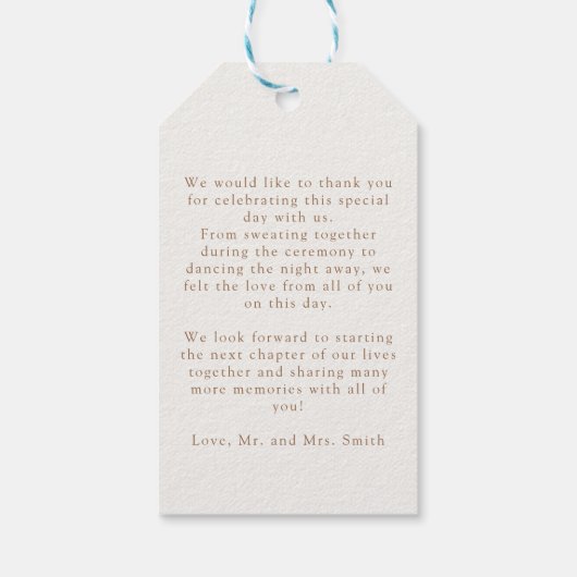 Rainbow Boho Baby Shower  ギフトタグ (裏面)