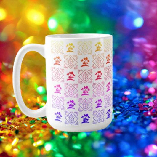 Rainbow Botanical Delight コーヒーマグカップ