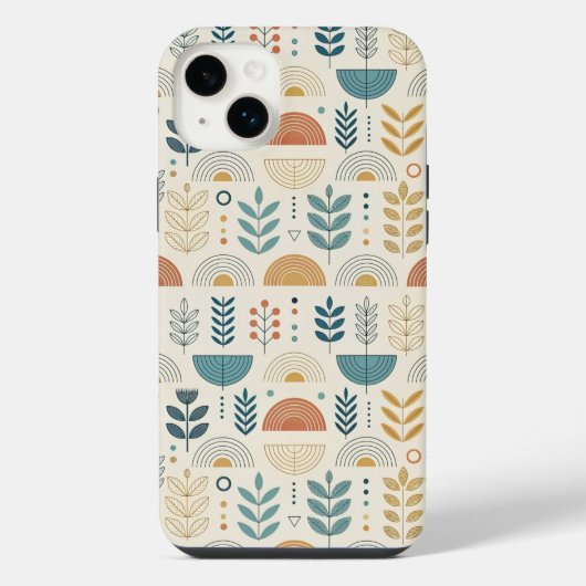 Rainbow Botanical Minimalist iPhoneケース (裏面)