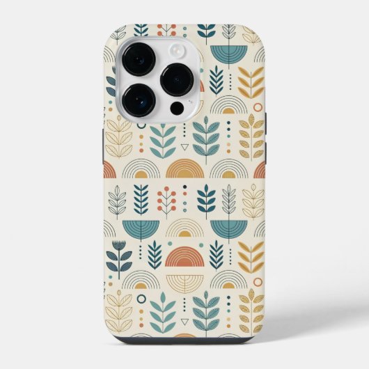 Rainbow Botanical Minimalist iPhoneケース (裏面)
