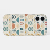 Rainbow Botanical Minimalist iPhone 16ケース (裏面横)