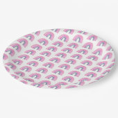  Rainbow Boy Baby Shower ペーパープレート (アングル)