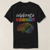 Rainbow Brain Celebrate Neurodiversity Pullover  Tシャツ (デザイン正面)
