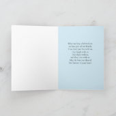 Rainbow Bridge Cat Silhouette Cat Sympathy Cards カード (内部)