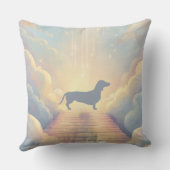 Rainbow Bridge Dachshund Memorial Pillow Custom クッション (裏面)